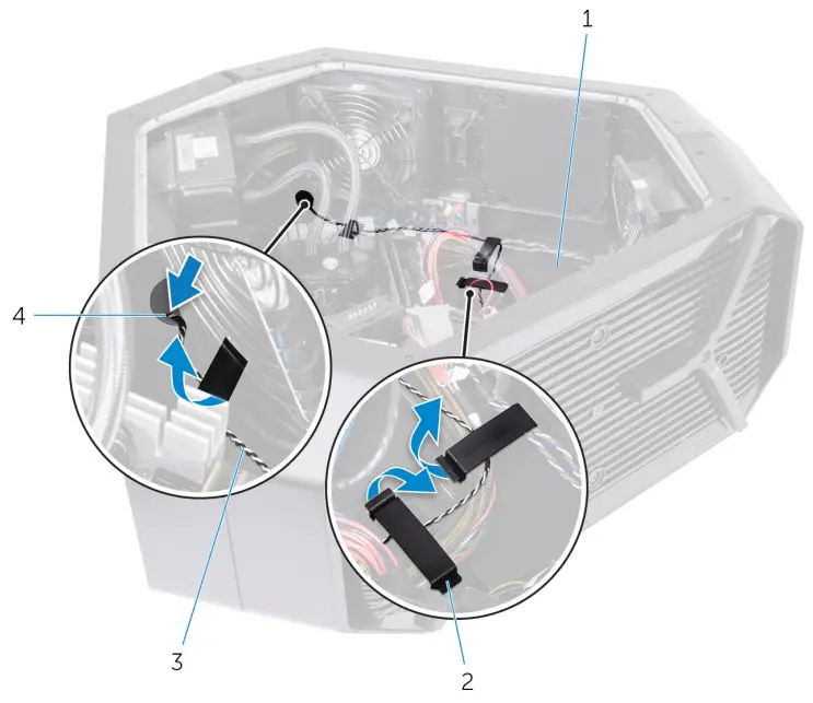 ALIENWARE Area-51 R4 Gaming Desktop - hard-drive assembly 46