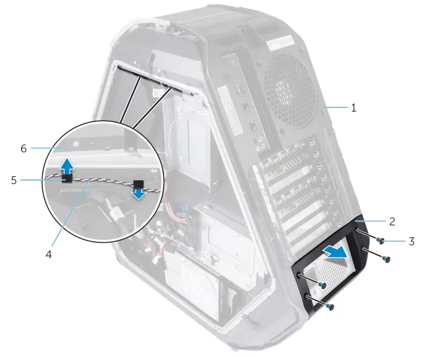 ALIENWARE Area-51 R4 Gaming Desktop - hard-drive assembly 47