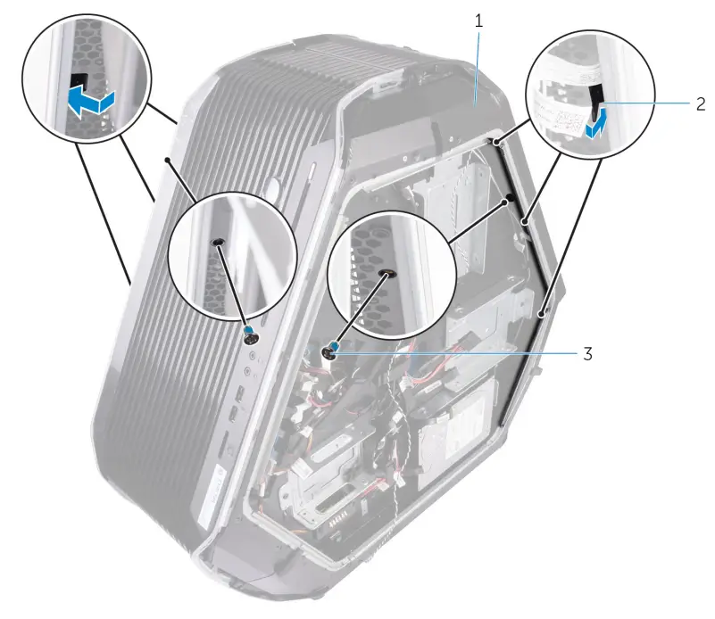 ALIENWARE Area-51 R4 Gaming Desktop - hard-drive assembly 50