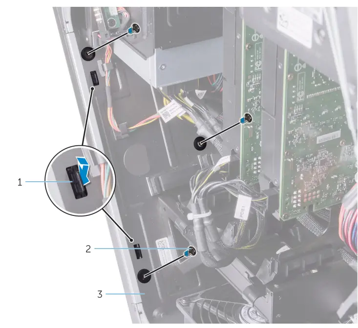 ALIENWARE Area-51 R4 Gaming Desktop - hard-drive assembly 53