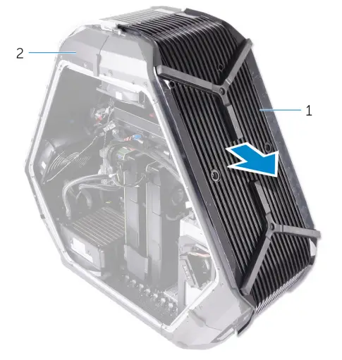 ALIENWARE Area-51 R4 Gaming Desktop - hard-drive assembly 55