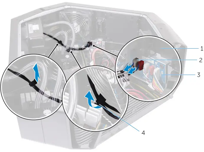 ALIENWARE Area-51 R4 Gaming Desktop - hard-drive assembly 56