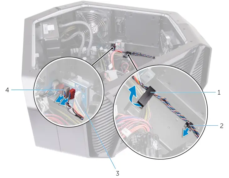 ALIENWARE Area-51 R4 Gaming Desktop - hard-drive assembly 58