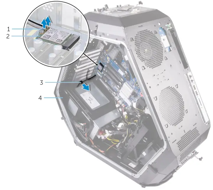 ALIENWARE Area-51 R4 Gaming Desktop - hard-drive assembly 60