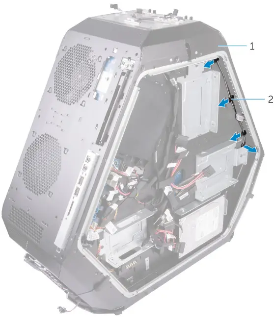 ALIENWARE Area-51 R4 Gaming Desktop - hard-drive assembly 61