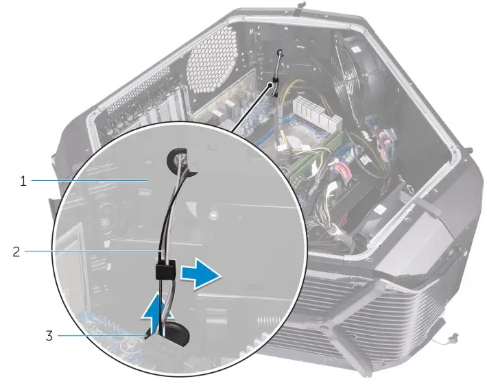 ALIENWARE Area-51 R4 Gaming Desktop - hard-drive assembly 62