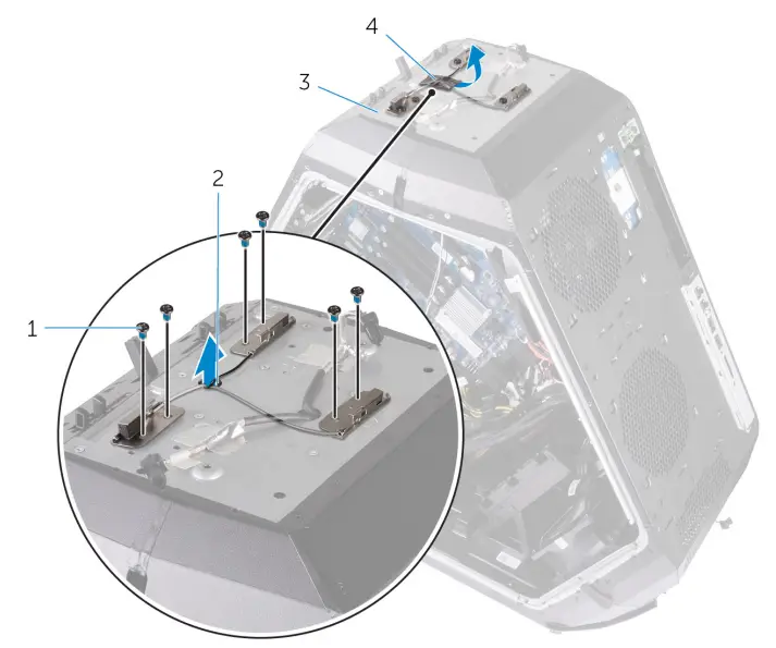 ALIENWARE Area-51 R4 Gaming Desktop - hard-drive assembly 63