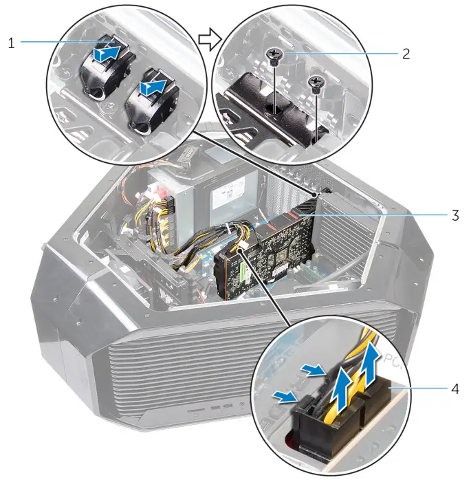 ALIENWARE Area-51 R4 Gaming Desktop - hard-drive assembly 7