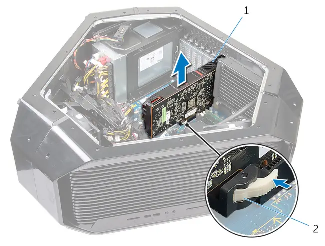 ALIENWARE Area-51 R4 Gaming Desktop - hard-drive assembly 8