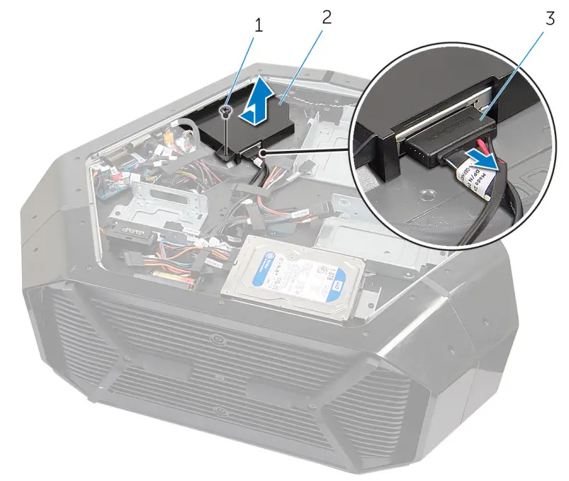 ALIENWARE Area-51 R4 Gaming Desktop - optical-drive assembly