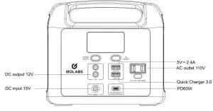 FIG 1 GOLABS R150 Portable Power Station