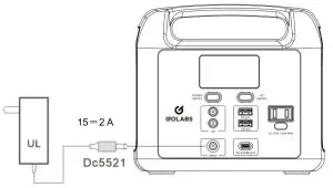 FIG 5 Charge Through AC Adapter