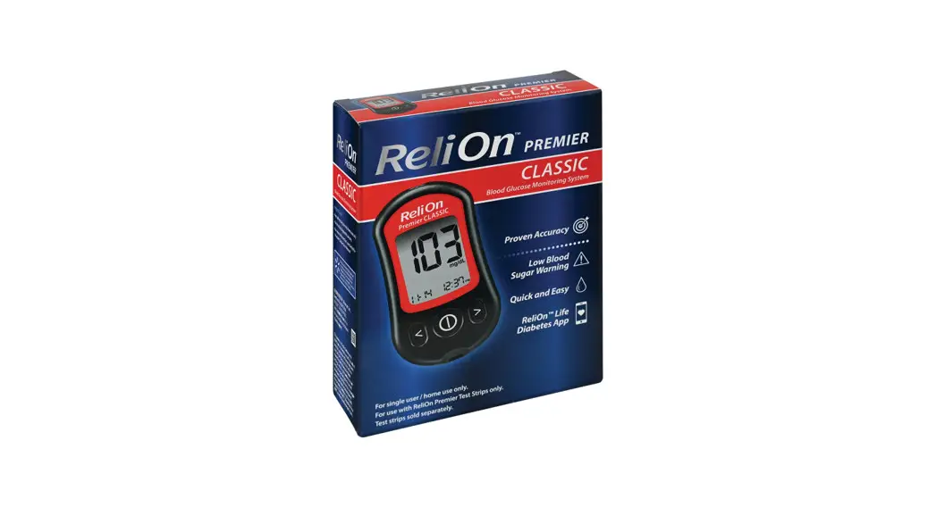 Relion Classic Blood Glucose Monitoring System User Guide
