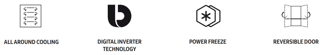 SAMSUNG SRL456LS 427L Bottom Mount Fridge - icon 1