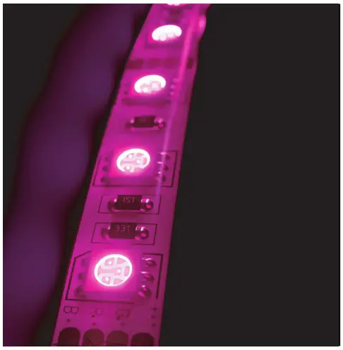 MONSTER WLB7-1023 Multi Color RGB LED Strip with IR Remote Control - 1