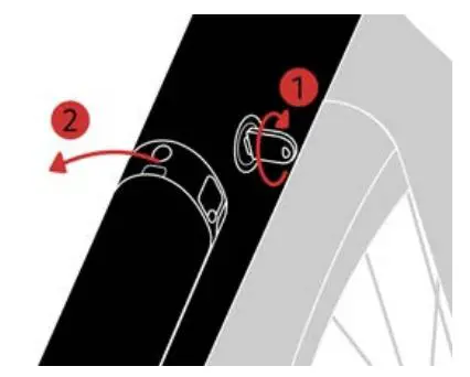 LeKKeR Amsterdam+ Bicycle eBike User Manual - Battery set-up