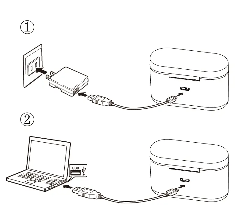 Charge the charging case
