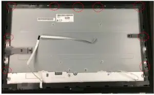 BenQ LCD Monitor PD2700U Recycle Disassemble - Remove MF and DECO from PANEL 4
