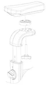 kogan FSUDSKBIKBA Home and Office Under Desk Exercise Bike- Seat