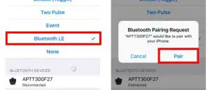 FIG 2 Pairing your PTT Smart Button with ESChat