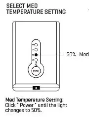 Med Temperature setting
