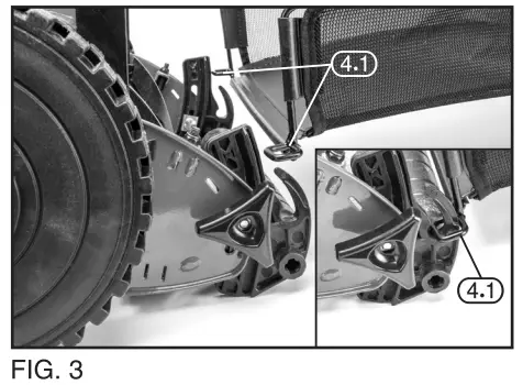 DRAPER 84749 Hand Push Lawn Mower - PREPARING FIG 3