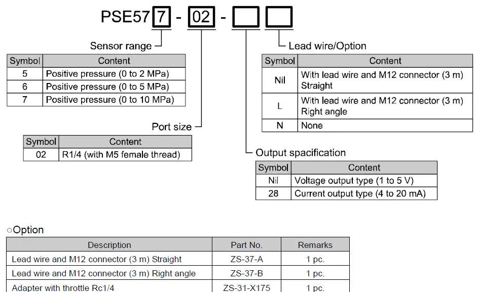 Model Indication and How to Order