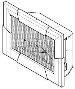 Dimplex DFI23TRIMX Expandable Trim Kit for Standard Log Set Electric Fireplace