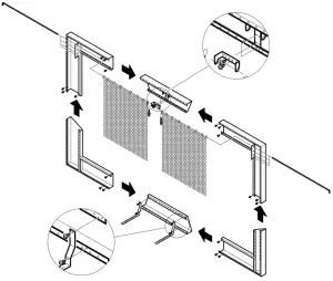 Dimplex DFI23TRIMX Expandable Trim Kit for Standard Log Set Electric Fireplace - FIREPLACE TRIM ASSEMBLY