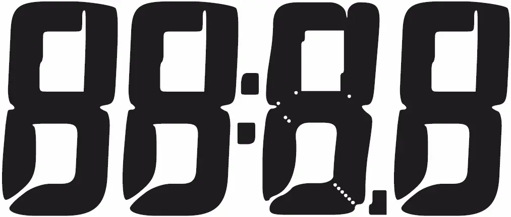 Auxiliary display of the measured temperature