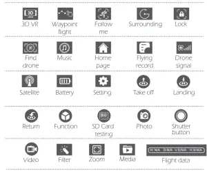 Attop W11 Foldable FPV RC Drone-interface1