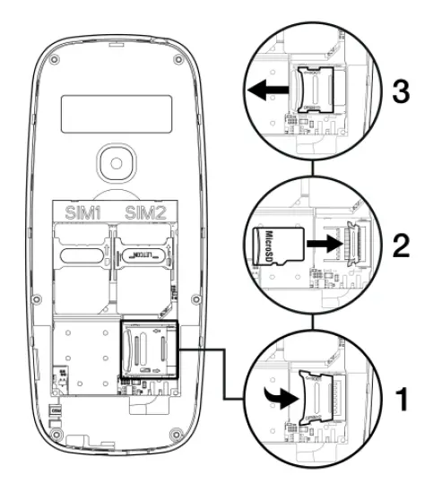 Insert SD memory card
