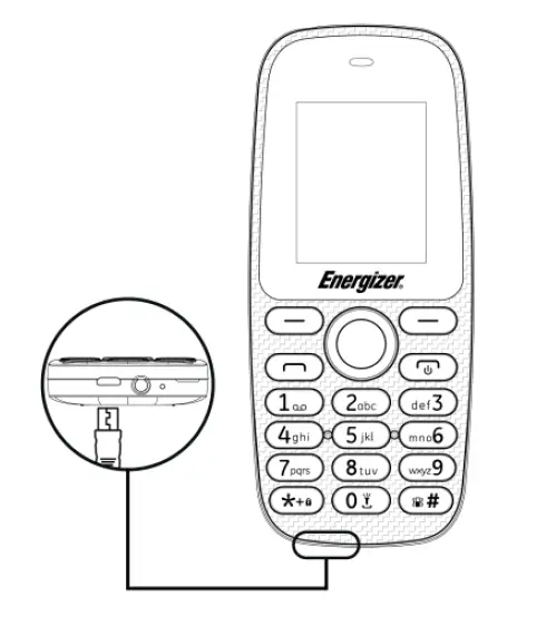 Insert USB cable and charge for 8 hours