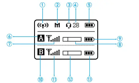Saramonic Vlink2 2.4 GHz Wireless Microphone- Display Operation