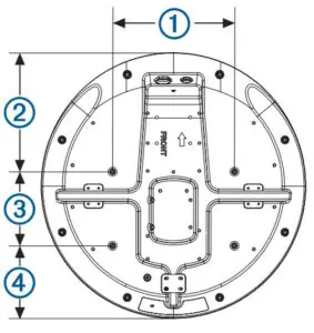 GARMIN 010 02584 00 Dome Radar -Detailed Dimensions