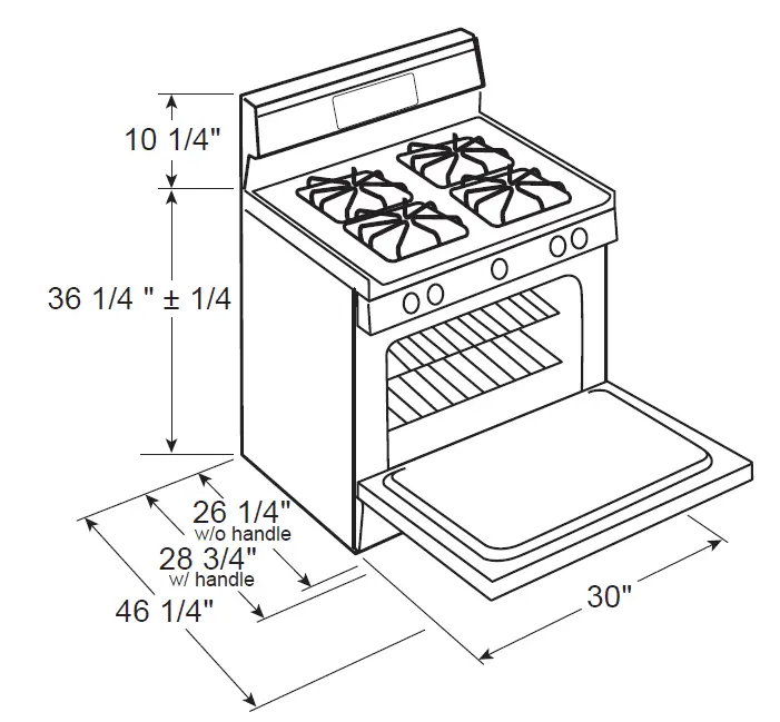 GE Appliances RGBS330 Hotpoint 30 Inch Freestanding Gas Range fig 5