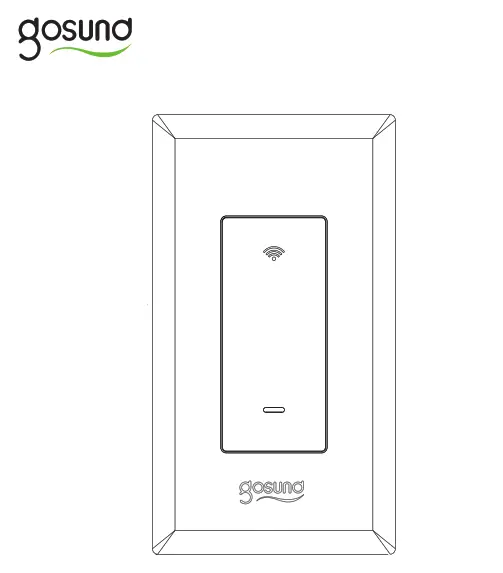 gosuna smart Wifi Light Switch 3-way Kit - Switch