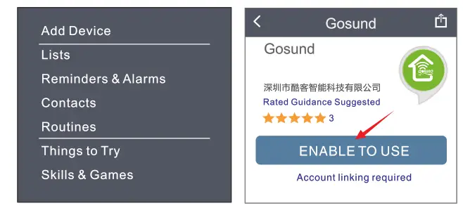 gosuna smart Wifi Light Switch 3-way Kit - use