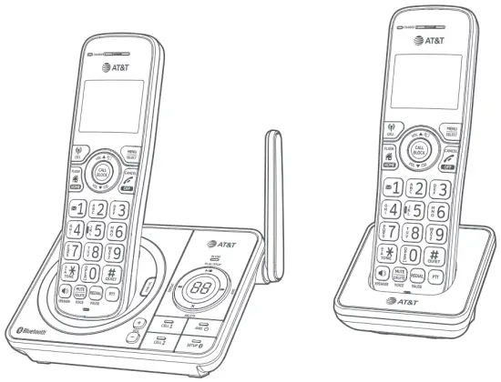 AT T DLP72212 DECT 6 0 Cordless Telephone-