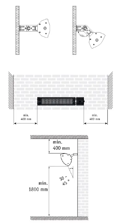 electriQ 1573219 eiQEWMR Outdoor Wall And Ceiling Hanging Heater 2