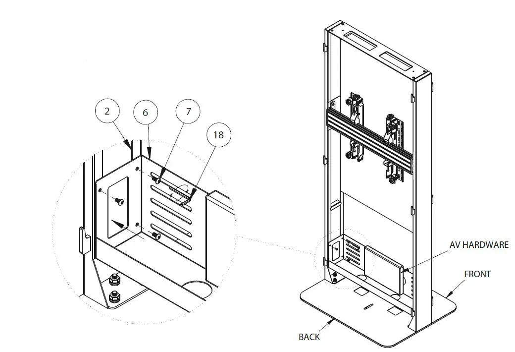 BTECH BT7005 Single Screen Digital Signage Kiosk-10