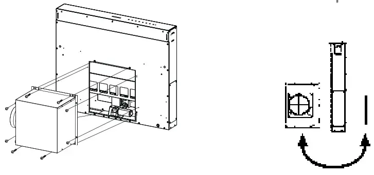 The Hood is built ready for front installation of the Motor Unit