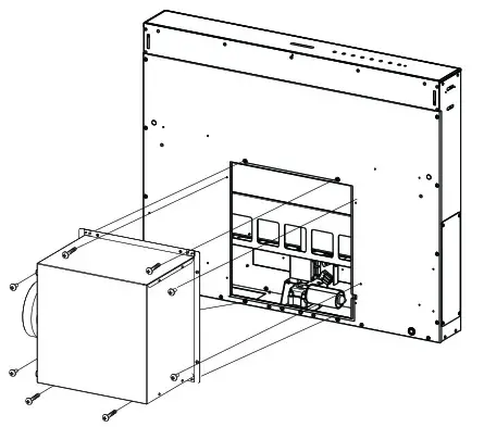 The Hood is built ready for front installation of the Motor Unit