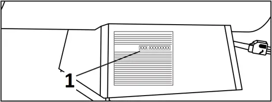 MH-375T-GFA-A - Serial Number Label