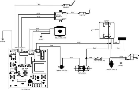 MH-375T-GFA-A - WIRING DIAGRAM 1