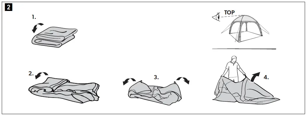 Kampa CT9034 Poled Shelter 300 fig 1