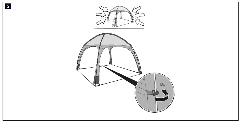 Kampa CT9034 Poled Shelter 300 fig 4