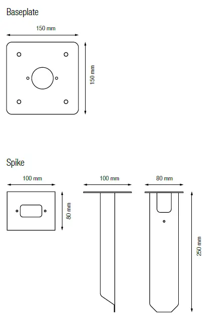 niko-PM7XX-Garden-Post-with-Spike-FIG-2
