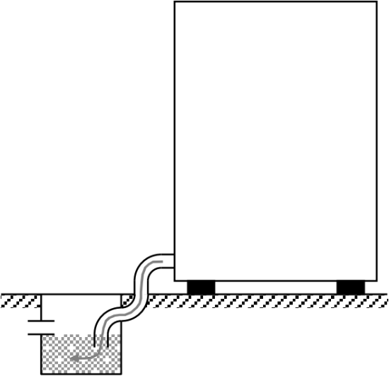 E3 ELETTROBAR - Connection to the drain line 1