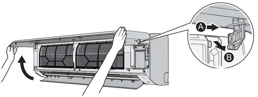 Panasonic CS RU18YKA Air Conditioner -Front panel